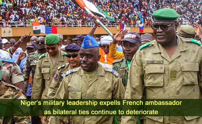 Niger’s military leadership expells French ambassador as bilateral ties continue to deteriorate