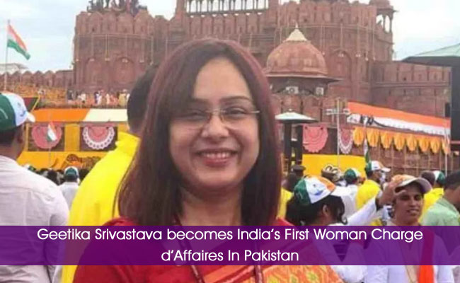 Geetika Srivastava becomes India’s First Woman Charge d’Affaires In Pakistan