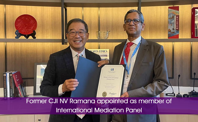 Former CJI NV Ramana appointed as member of International Mediation Panel