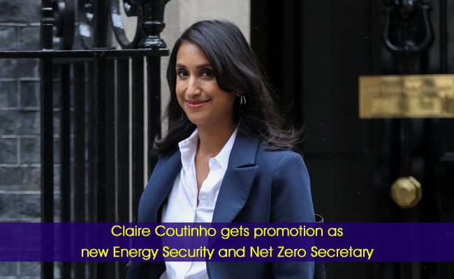 Claire Coutinho gets promotion as new Energy Security and Net Zero Secretary
