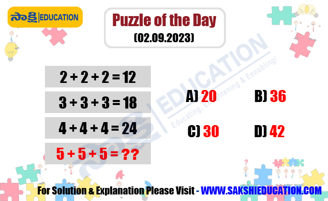 Puzzle of the Day (02.09.2023),daily puzzles Educational challenge,