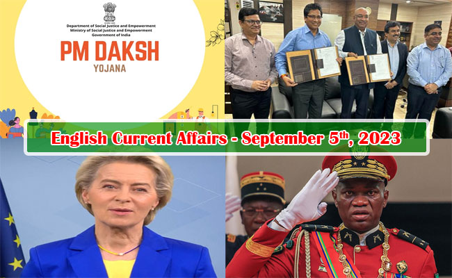 5th September, 2023 Current Affairs