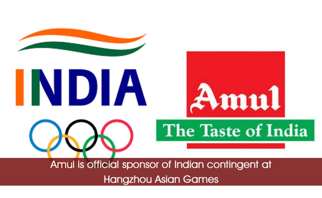 Amul is official sponsor of Indian contingent at Hangzhou Asian Games
