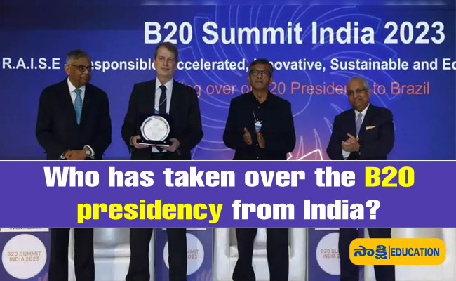 Who has taken over the B20 presidency from India?