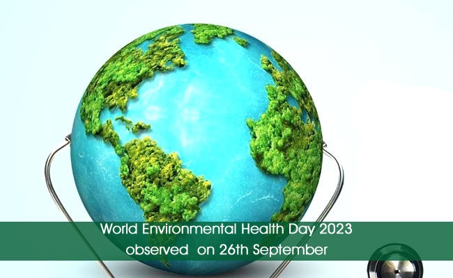 World Environmental Health Day 2023 observed  on 26th September
