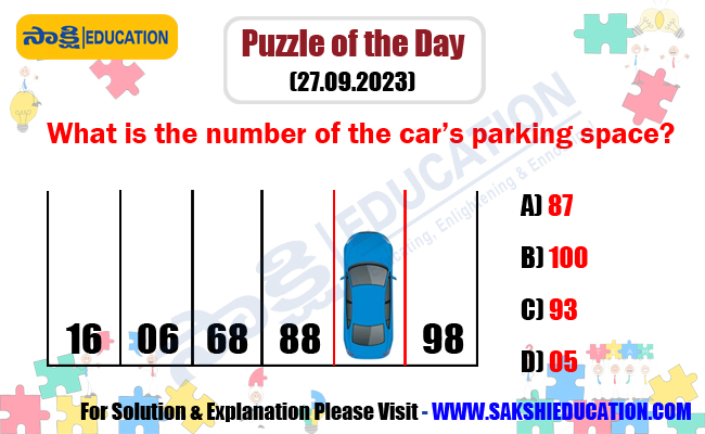 Puzzle of the Day (27.09.2023),Daily Challenges,sakshi education