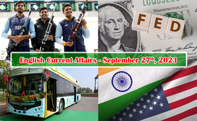 27th September, 2023 Current Affairs,Washington DC Meeting,India-US Strategic Dialogue