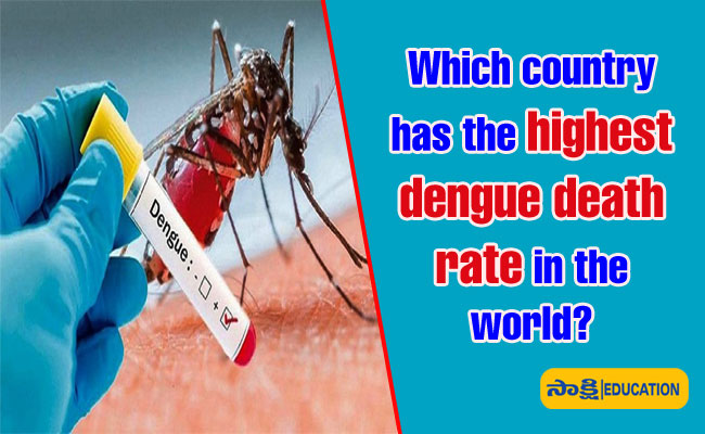 Which country has the highest dengue death rate in the world?
