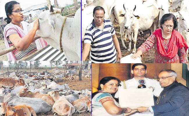 Dr. Padma served her life with her cows and received award from president