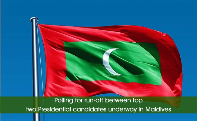 Polling for run-off between top two Presidential candidates underway in Maldives