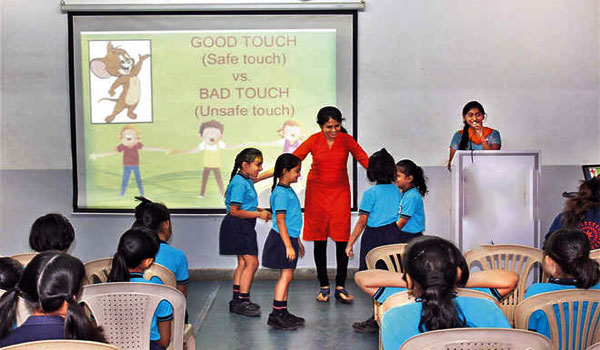 Students awareness for good touch and bad touch