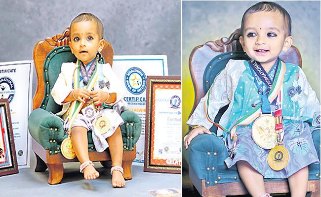 Baby Chinnari's National and International Recognition, Baby Laasvika achieves records and rewards,Baby Breaks Records Worldwide