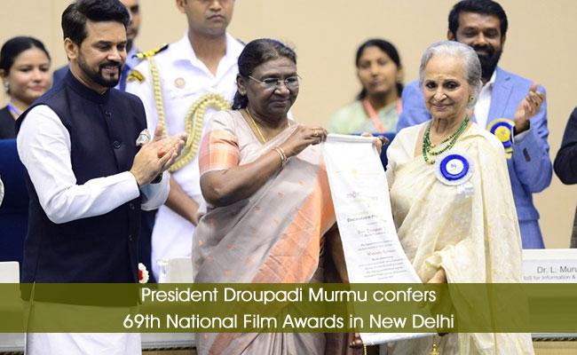 President Droupadi Murmu confers 69th National Film Awards in New Delhi