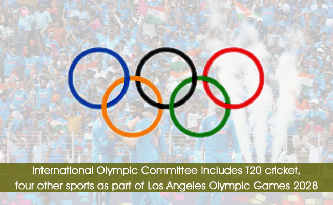 International Olympic Committee includes T20 cricket, four other sports as part of Los Angeles Olympic Games 2028