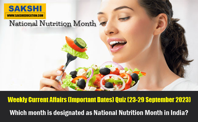 National Nutrition Month in India