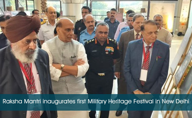 Raksha Mantri inaugurates first Military Heritage Festival in New Delhi