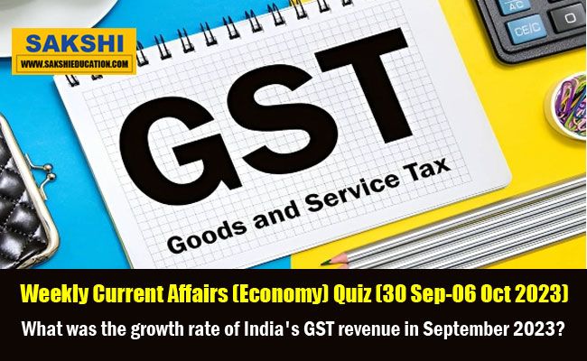 What was the growth rate of India's GST revenue in September 2023?