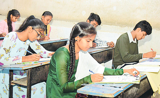 Open School,Warangal Open School Exams Underway,Vidyaranyapuri Open School Tenth Exams in Progress