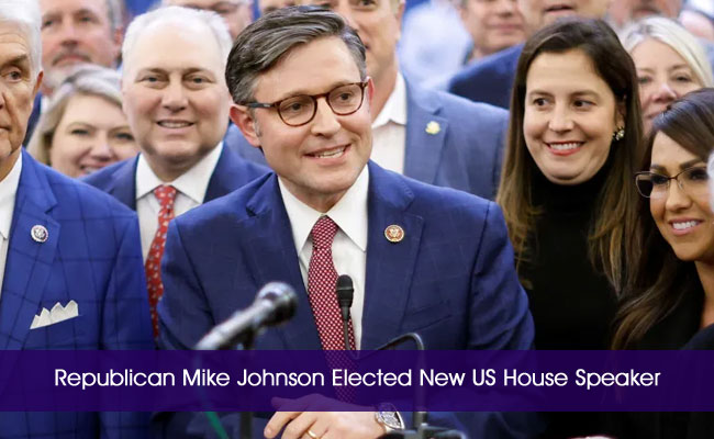Republican Mike Johnson Elected New US House Speaker