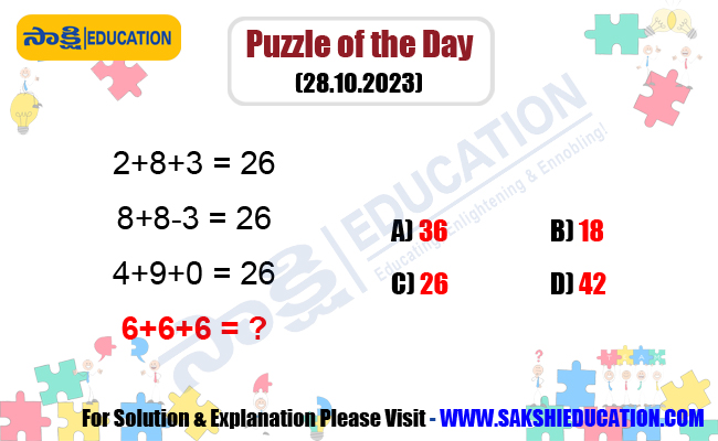 Puzzle of the Day (28.10.2023)