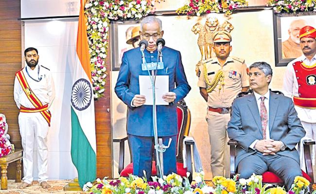 Justice Narender takes oath as AP High Court judge