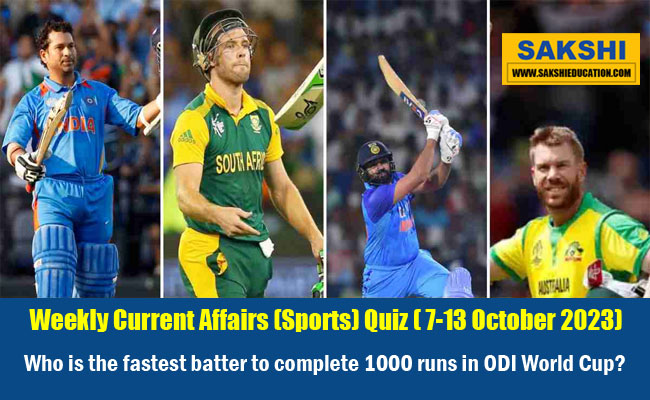 Who is the fastest batter to complete 1000 runs in ODI World Cup?
