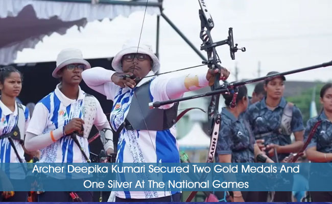 Archer Deepika Kumari Secured Two Gold Medals And One Silver At The National Games