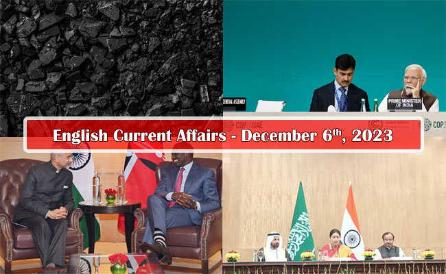 6th December, 2023 Current Affairs