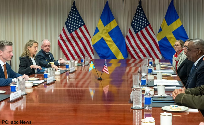 Sweden signed defence cooperation agreement with United States in Washington