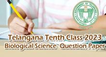 Telangana - Tenth Class Biological Science April 2023 Question Paper