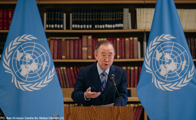Former United Nations Secretary-General Ban Ki-Moon honoured with Lifetime Achievement Award