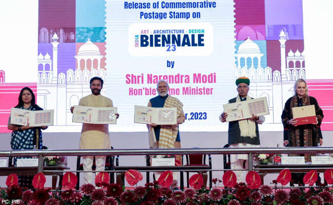 PM Inaugurates First Indian Art, Architecture & Design Biennale 2023 At Red Fort, Delhi