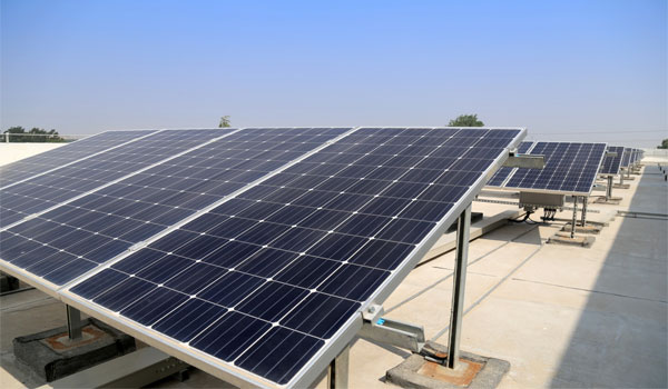 Government school classroom with solar lights  Solar installation in schools   TS REDCO delegation inspecting schools for solar installation  