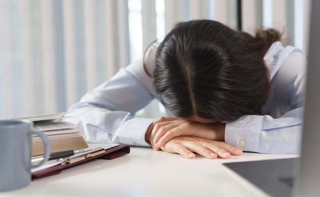 Let me sleep in the office for a while    Employee struggling with challenging tasks during office hours