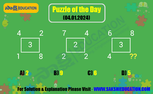 Puzzle of the Day   Sakshi Education puzzles  Puzzle challenges  brain teasers