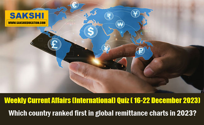 weekly current affairs International GK Quiz 16-22 December 2023