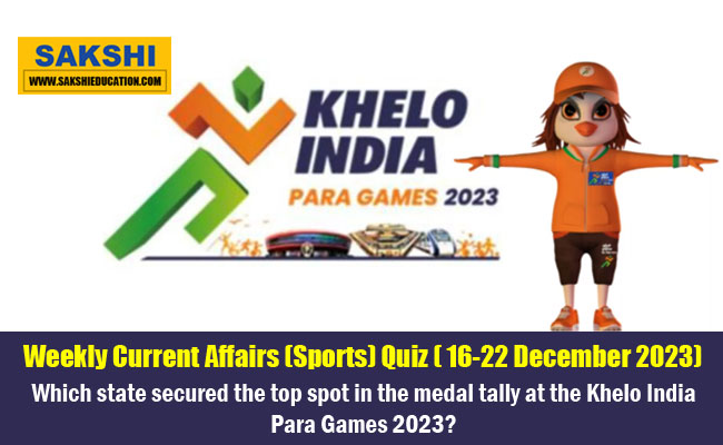 weekly current affairs Sports GK Quiz 16-22 December 2023