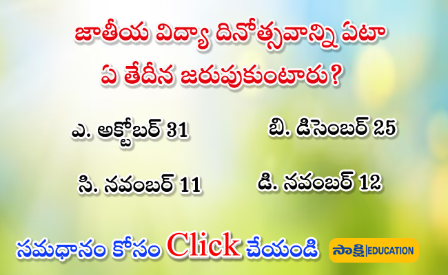 Important Dates Current Affairs  sakshi education current affairs for competitive exams