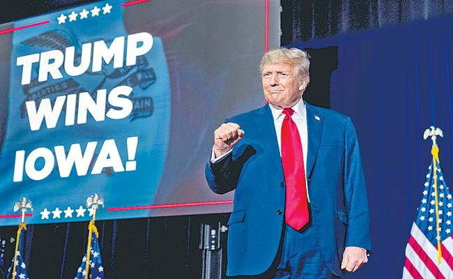 Donald Trump wins big in Iowa as Republican contest kicks off 2024 presidential race 