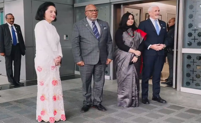 United Nations General Assembly President Dennis Francis arrived on a 5-day visit to India