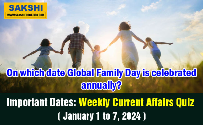 Important Dates Weekly January 1 to 7 2024 Current Affairs Quiz in English