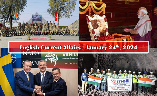 24nd January, 2024 Current Affairs