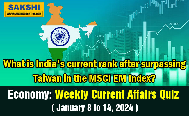 Economy Weekly Current Affairs Quiz in English January 8 to 14 2024