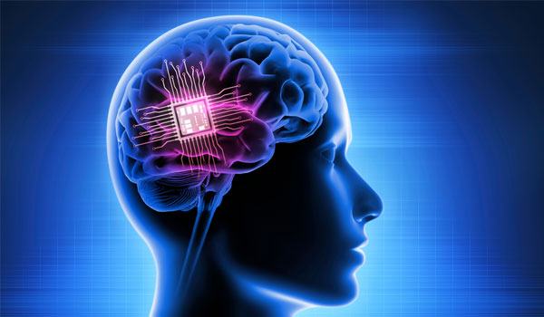 A brain chip in the human brain