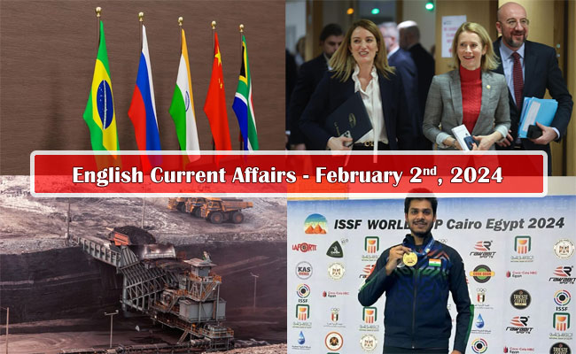 2nd February, 2024 Current Affairs   sakshi education gives current affairs for competitive exams