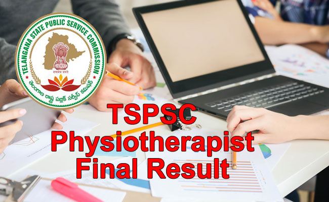 TSPSC Physiotherapist Final Result 