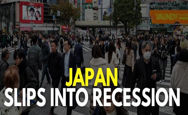 Japan unexpectedly slips into recession 