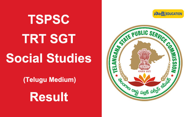 TSPSC TRT SGT Social Studies Result