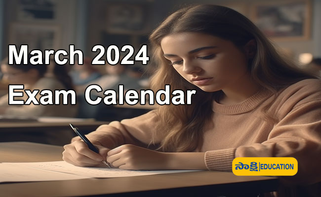 March 2024 Exam Calendar: List of All Govt. Exams Dates