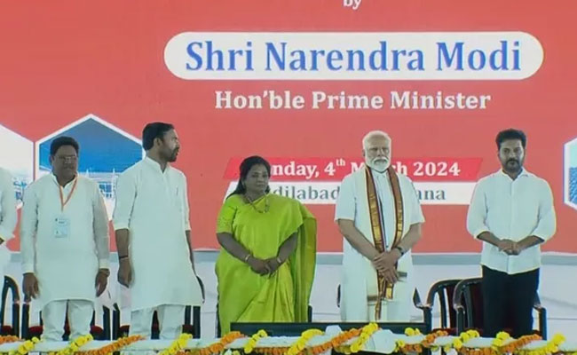 PM Modi Inaugurates Projects in Telangana worth over Rs. 6,800 crore